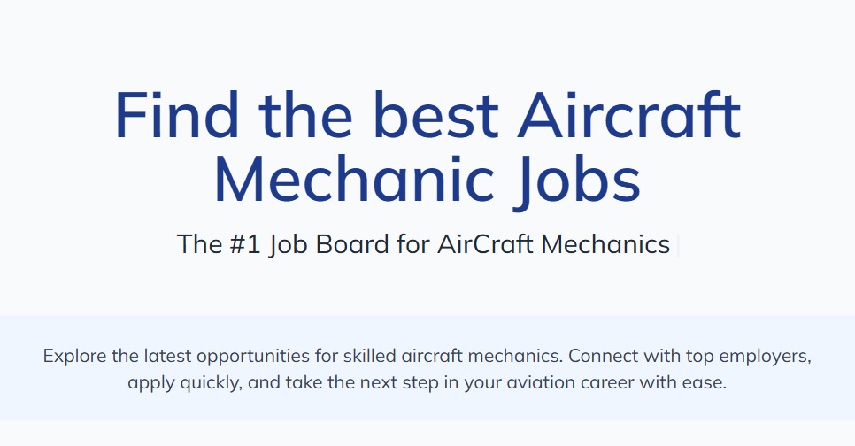 Aircraft Mechanic Jobs