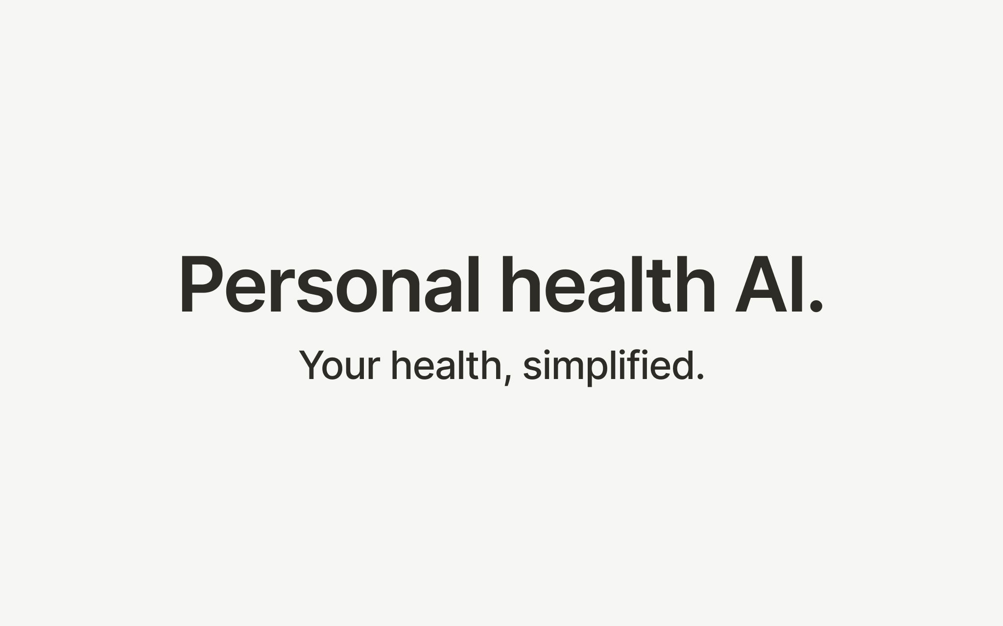 Ambrogia  Personal health AI.