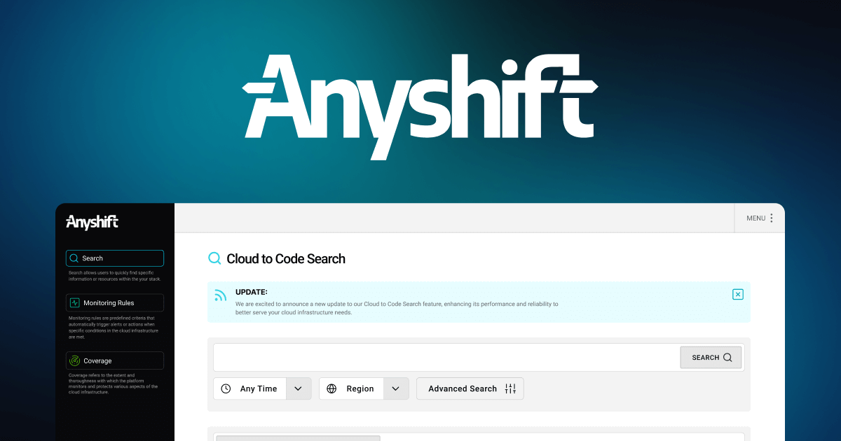 Anyshift.io - Ensure the Reliability of Your Cloud Infrastructure