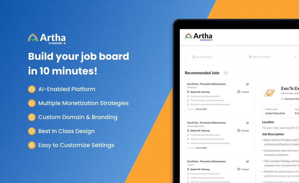 Artha AI Job Board: Launch Your Hiring Platform in Just 10 Minutes!