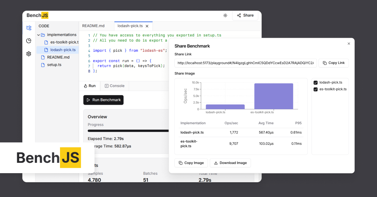 BenchJS - JavaScript Benchmarking