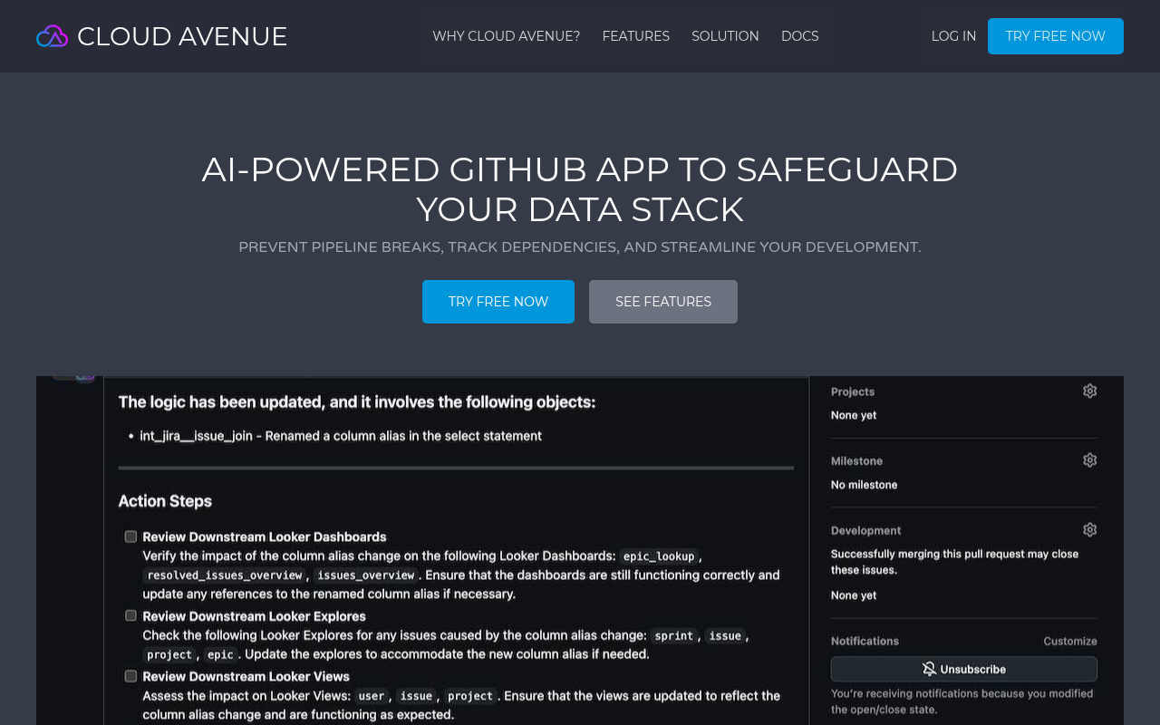 Cloud Avenue | Safeguard Your Data Stack