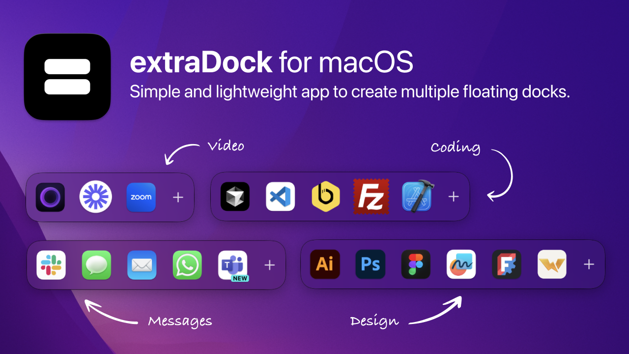 ExtraDock - Create More Docks for macOS