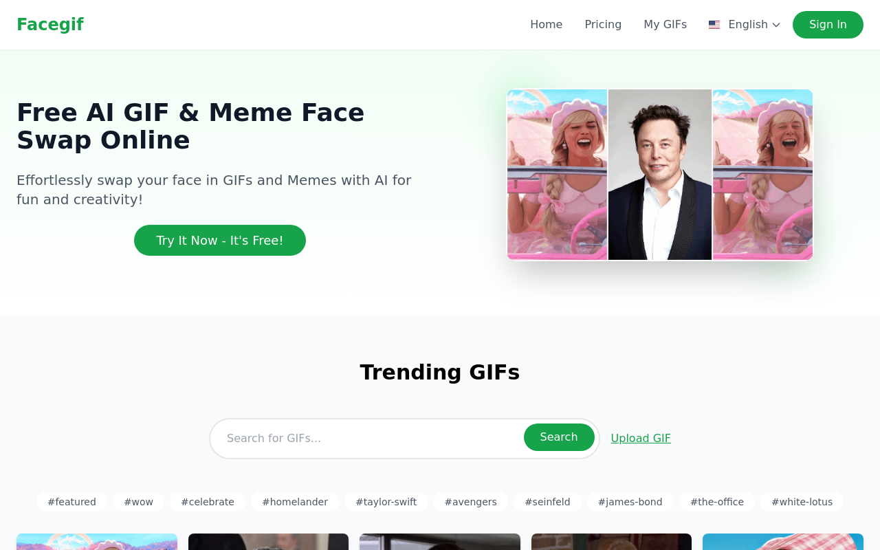 Facegif - Free AI GIF Face Swap Online