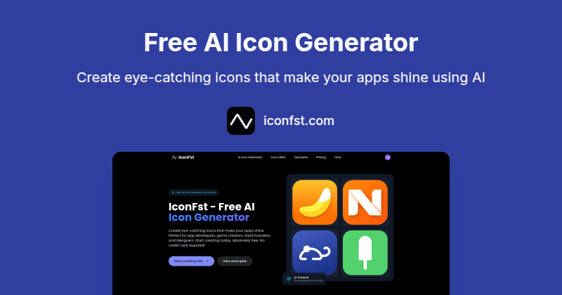 Free AI Icon Generator | IconFst