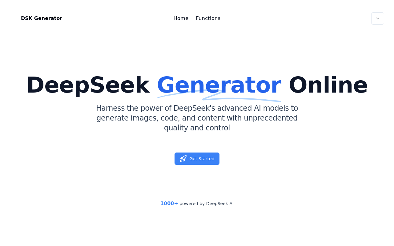 Free DeepSeek Generator Online (No Sign-up)