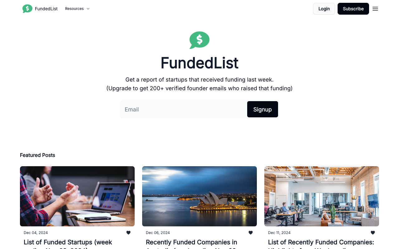 FundedList