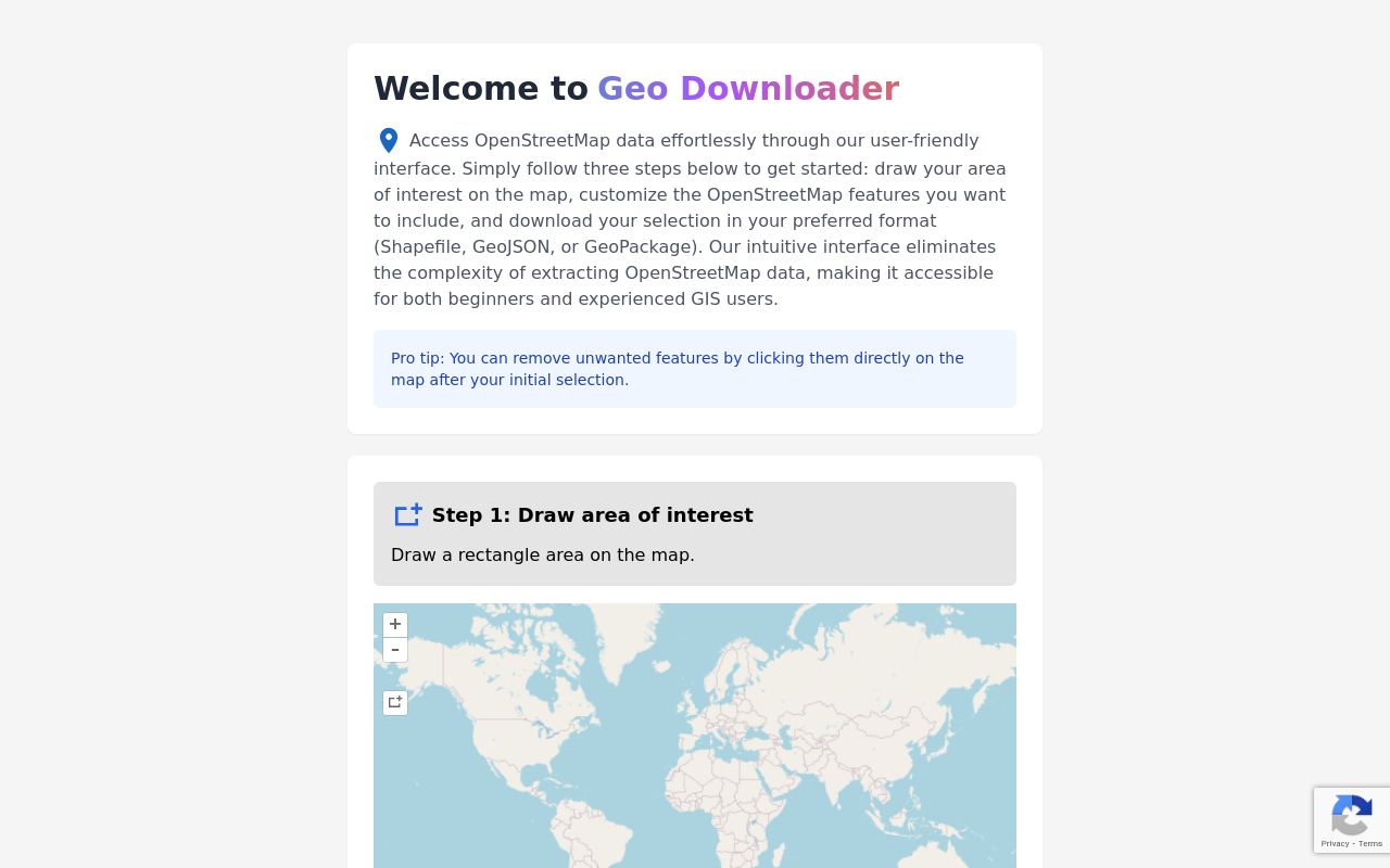 Geo Downloader - Download OSM Data