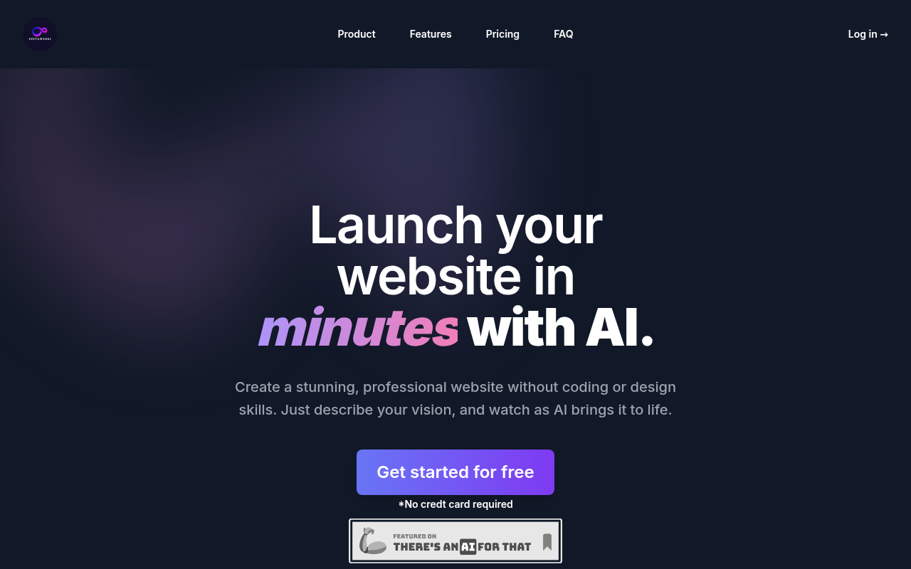 InstaWebAI - Professional, multipage websites with AI