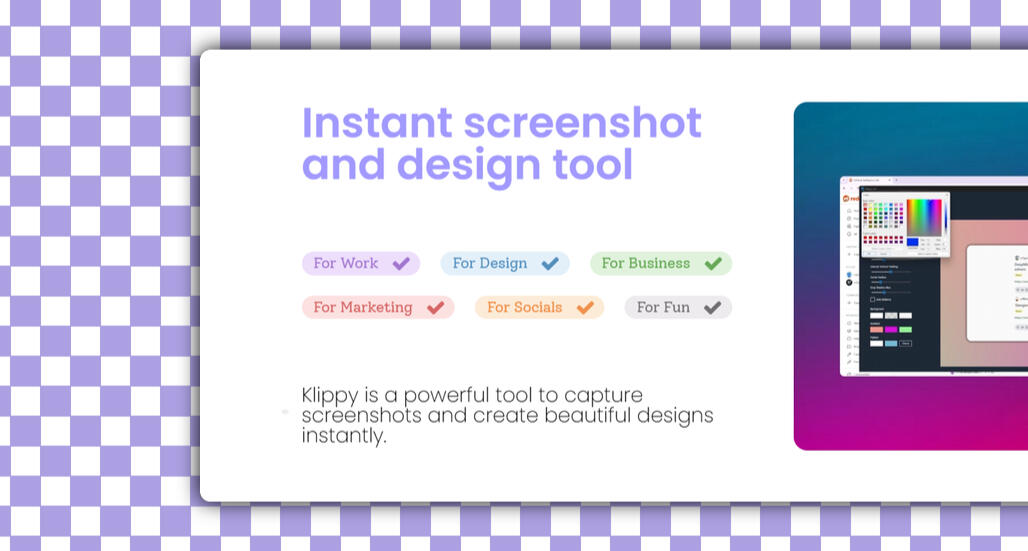 Klippy | Screenshot to Design in Seconds