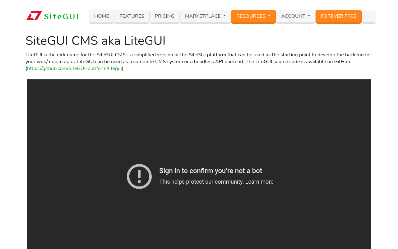 LiteGUI - SiteGUI CMS made easy. The hybrid CMS that powers modern websites and mobile apps - SiteGUI