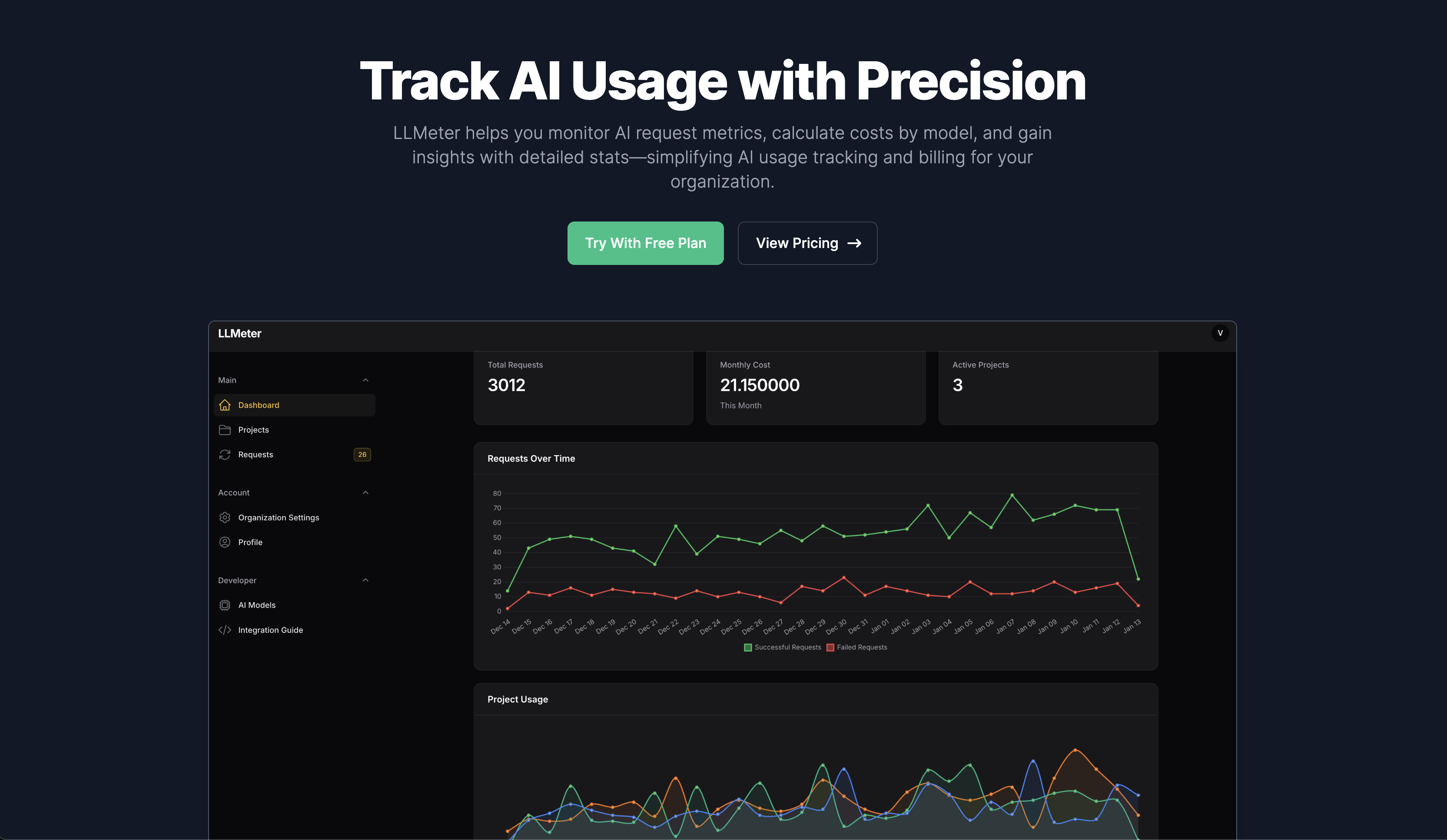 LLMeter - Track AI Usage with Precision