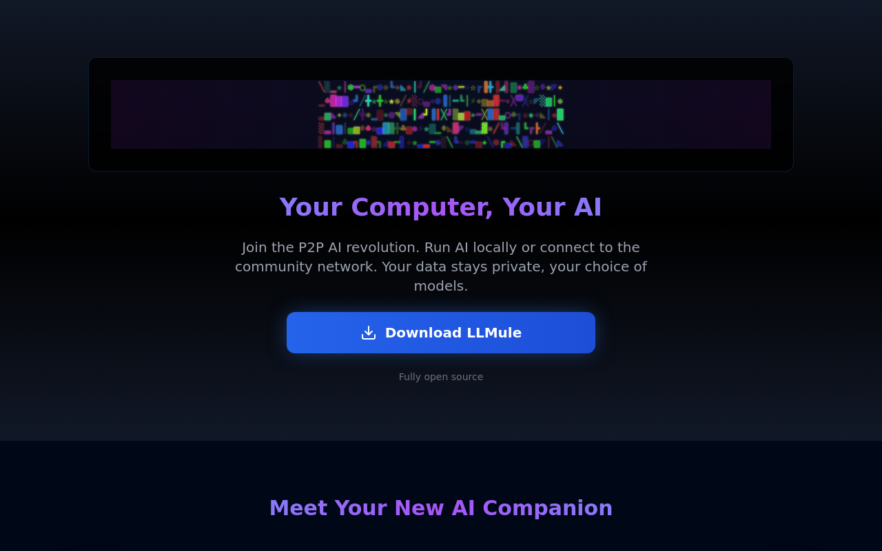 LLMule: Decentralized P2P Network for AI Computing