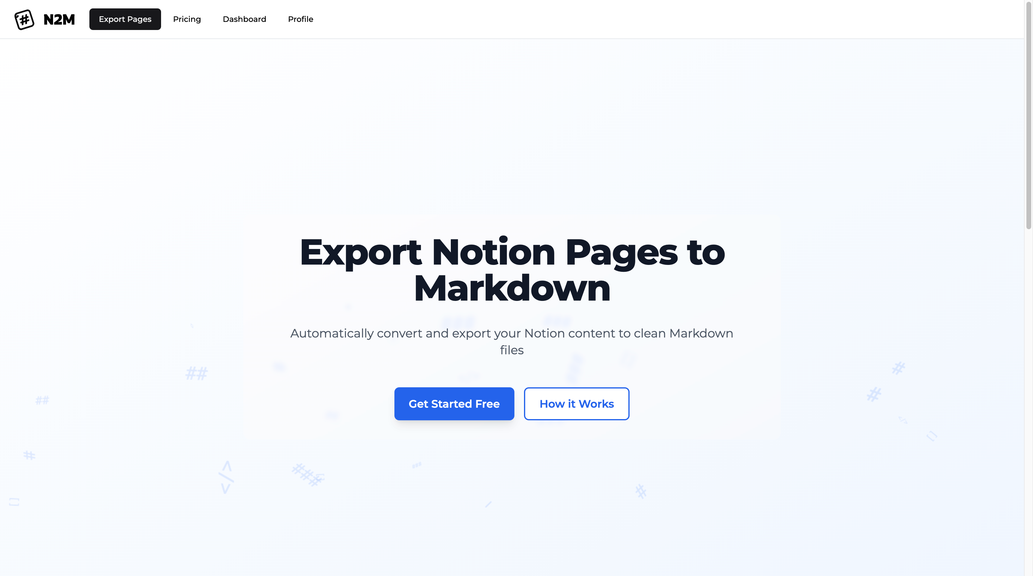 N2M - Convert Notion to Markdown