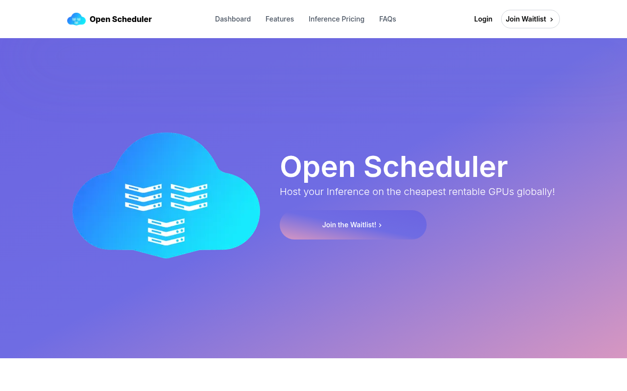 Open Scheduler