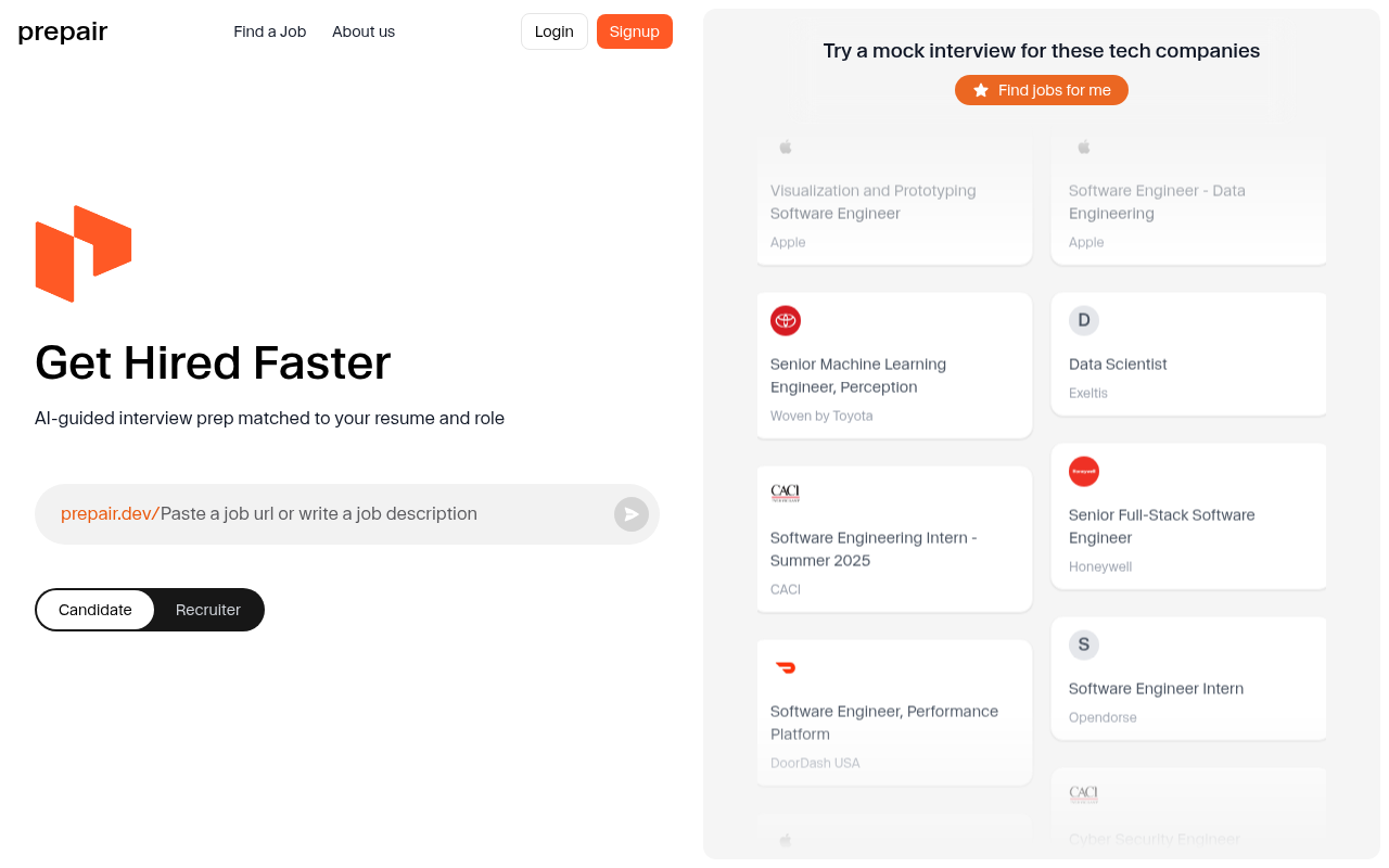 Prepair - AI-Powered Interview Practice & Recruitment Platform