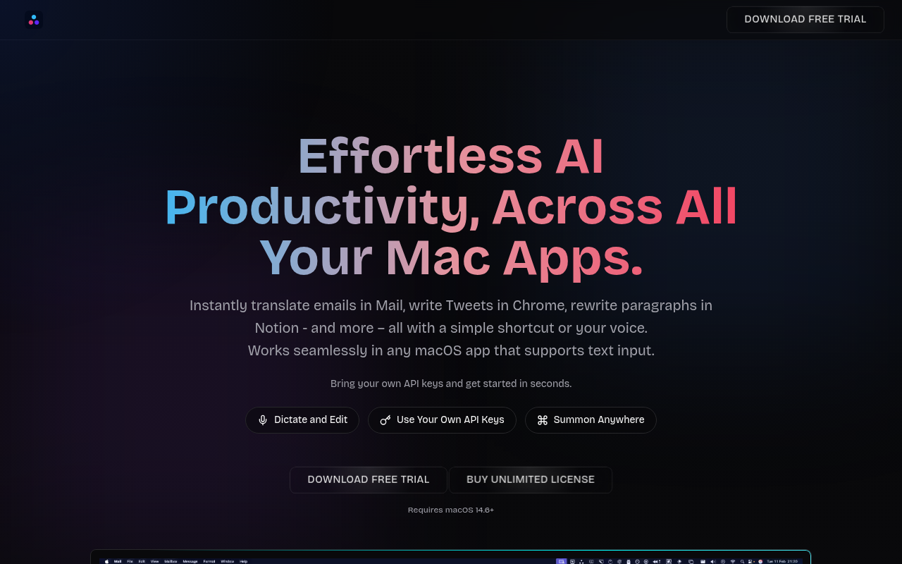 Promptly - Universal AI Assistant for Mac