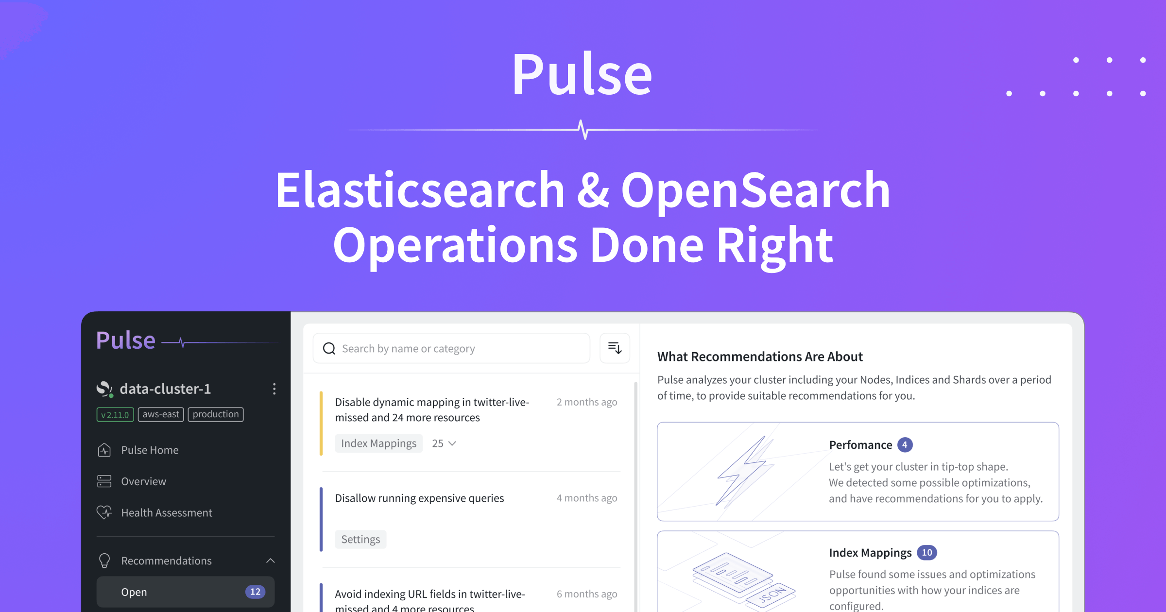 Pulse: Elasticsearch & OpenSearch Operations Done Right