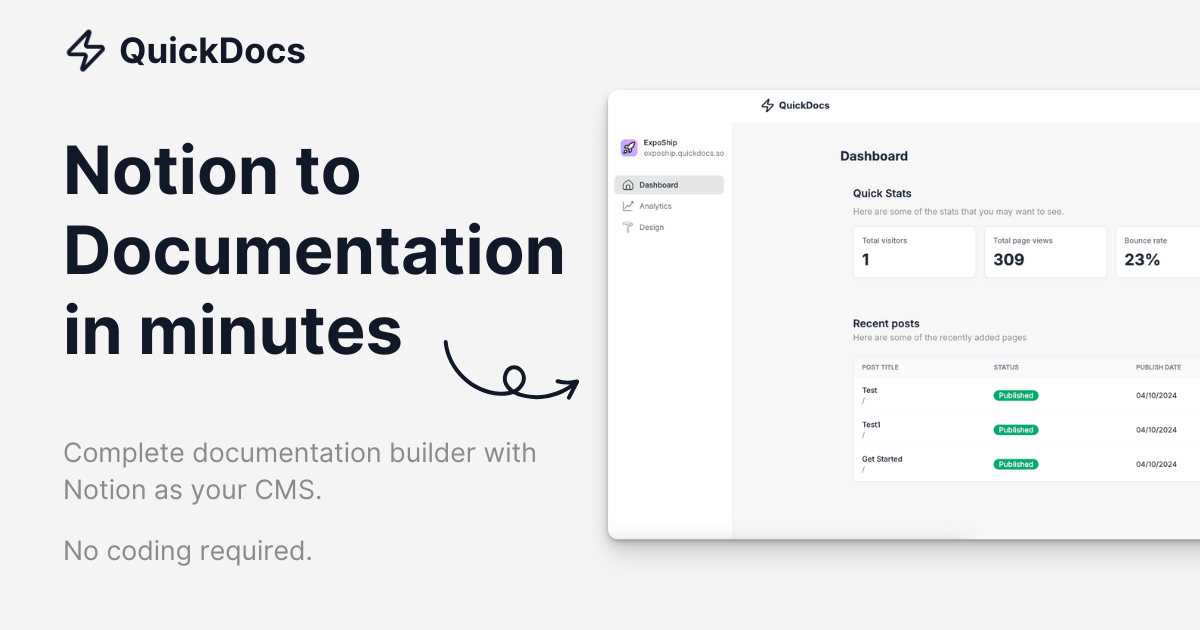 QuickDocs | From Notion to Docs in minutes