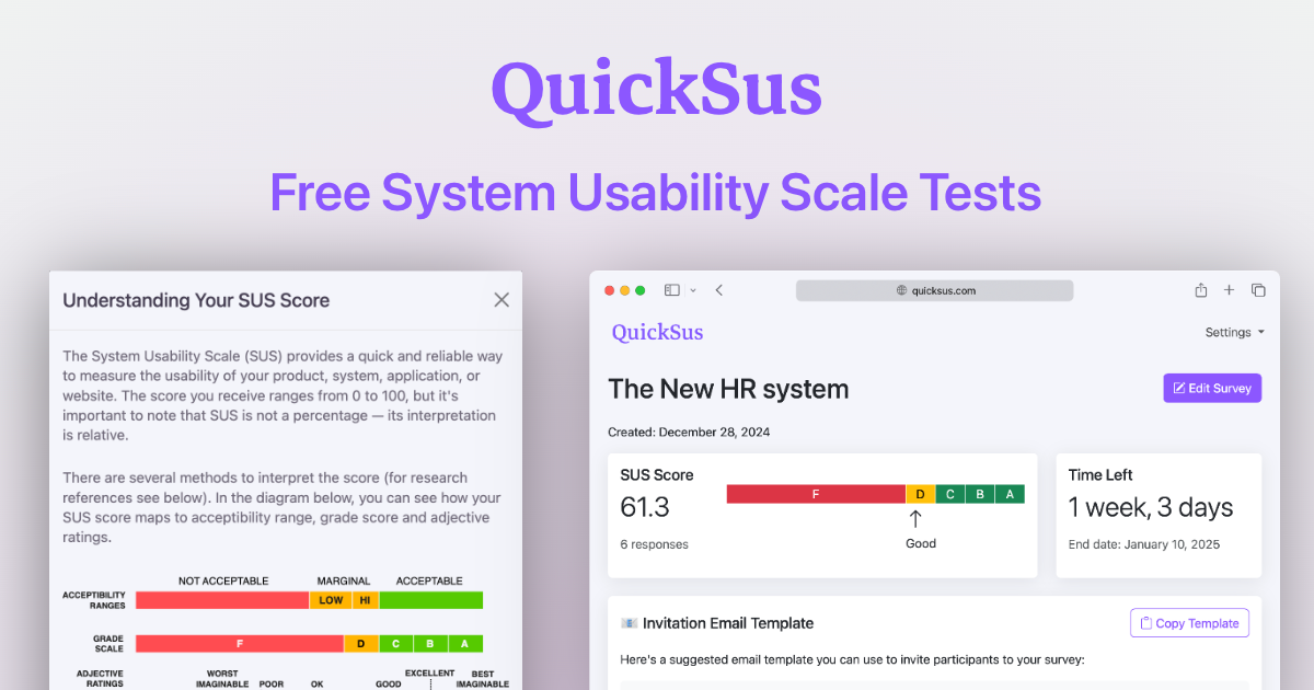 QuickSus - The Free Usability Survey Tool