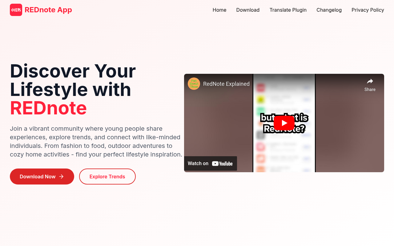 REDnote App - Share Your Lifestyle & Discover Trends