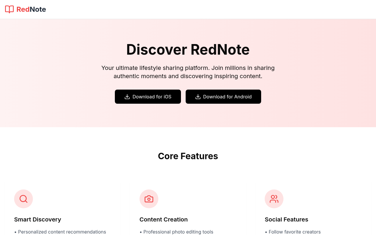 RedNote - Share Your Beautiful Moments