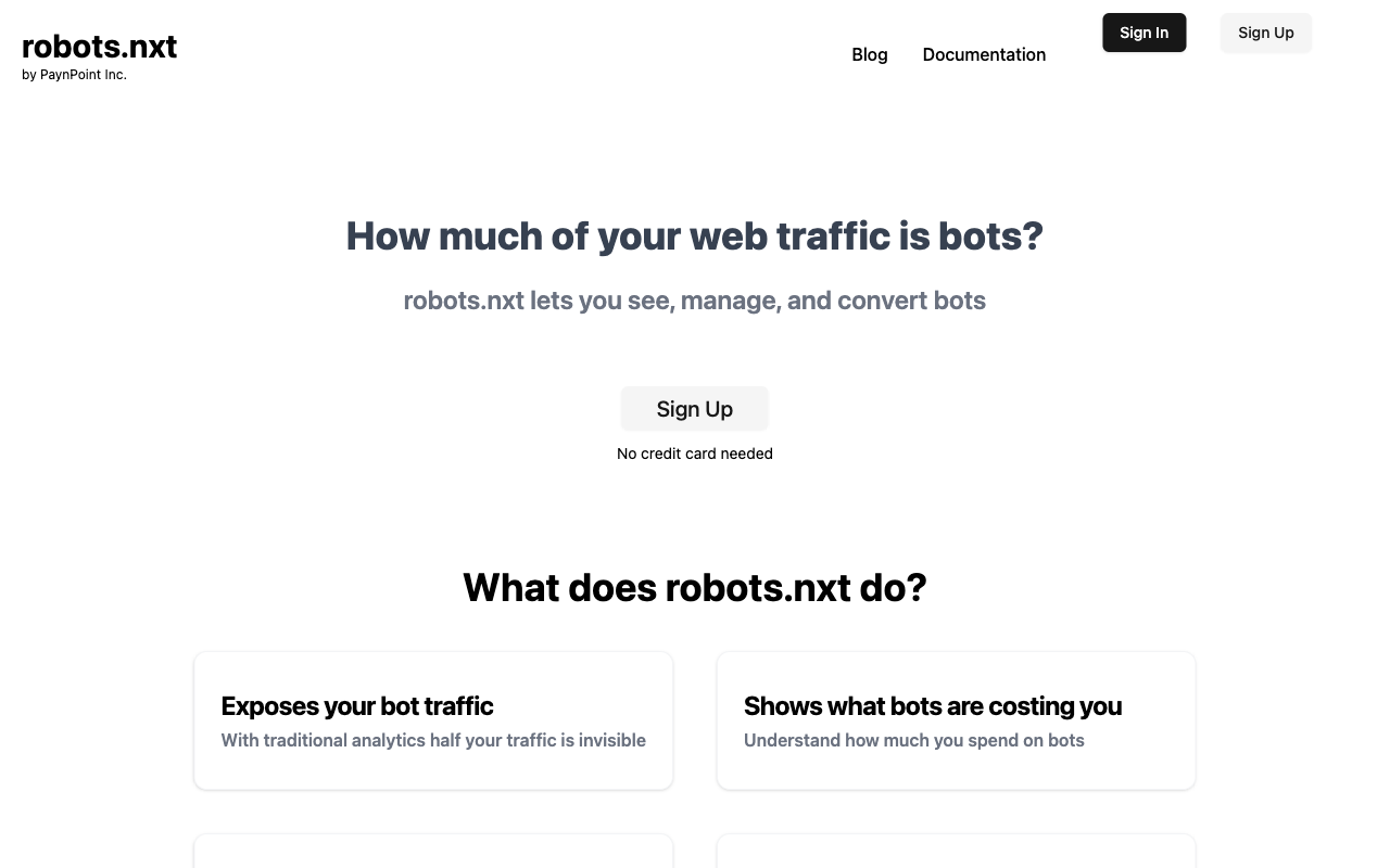 Robots.nxt by PaynPoint Inc.