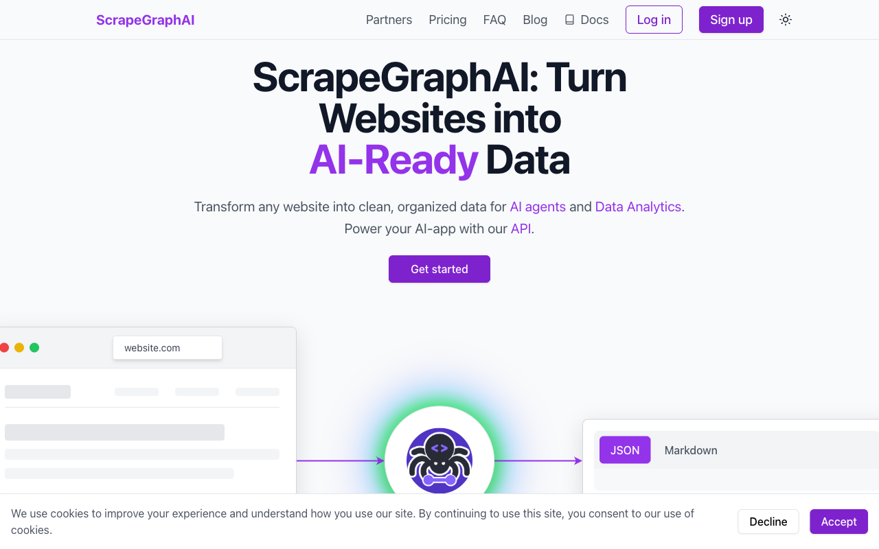 ScrapeGraphAI | API Scraper powered by AI