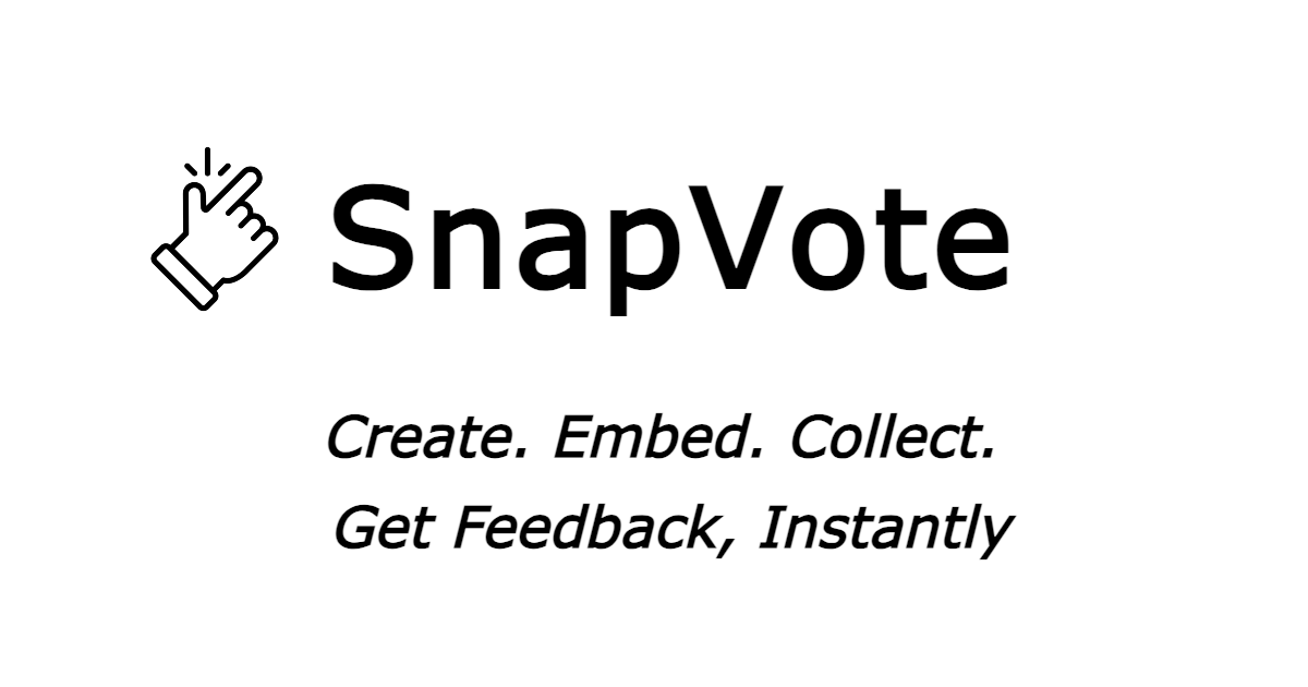 SnapVote - Create and Embed Surveys Easily