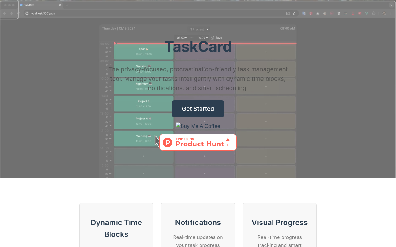 TaskCard - Task Management Application