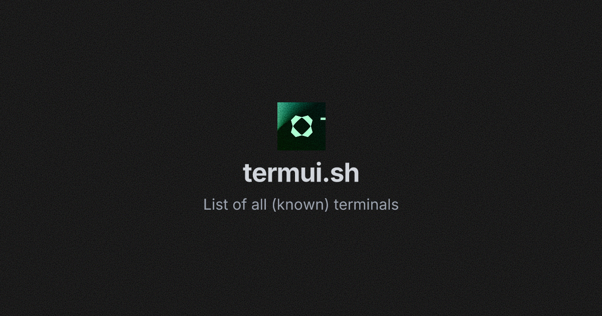 The Terminal Directory