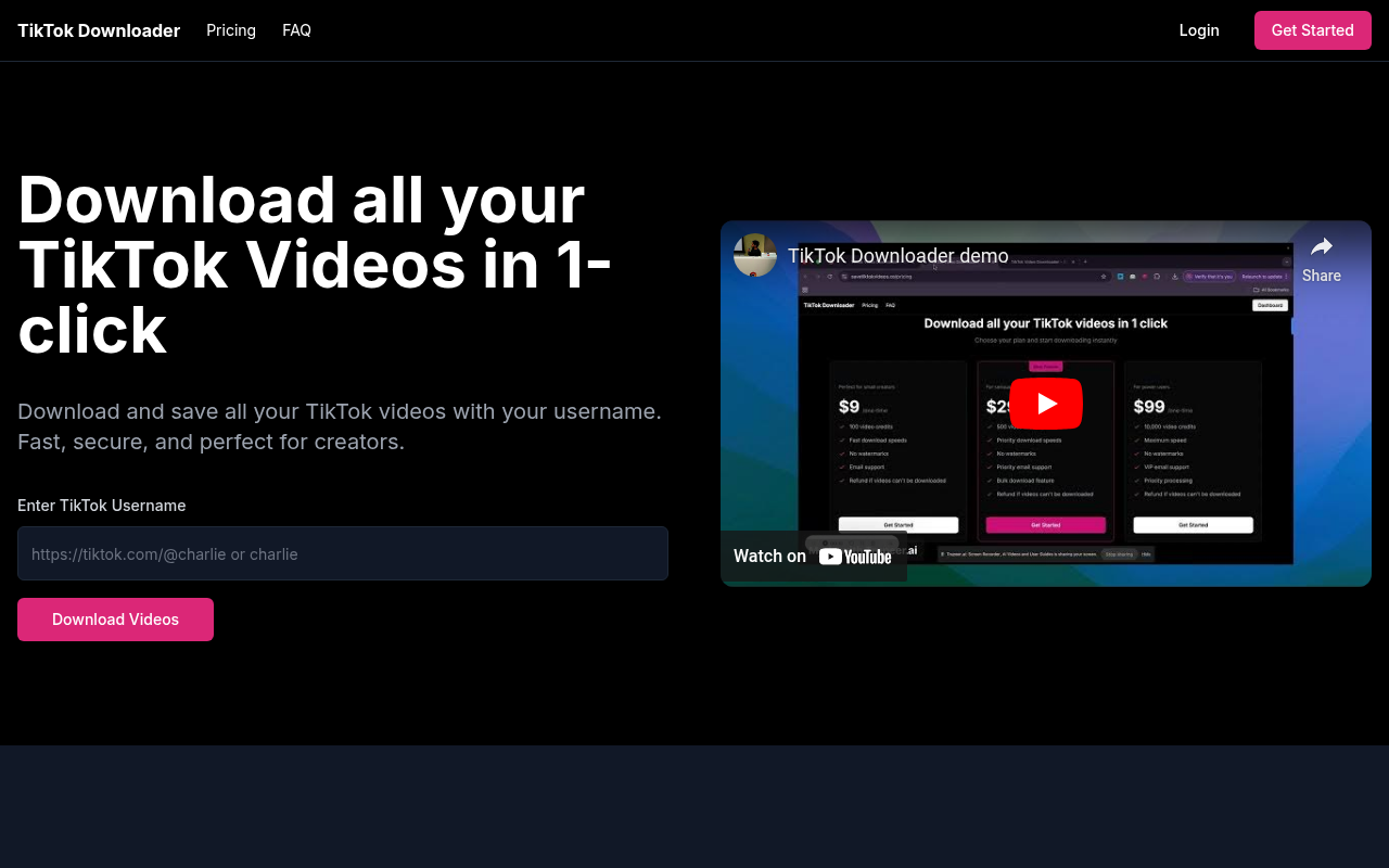 TikTok Video Downloader - Save All Your TikTok Videos