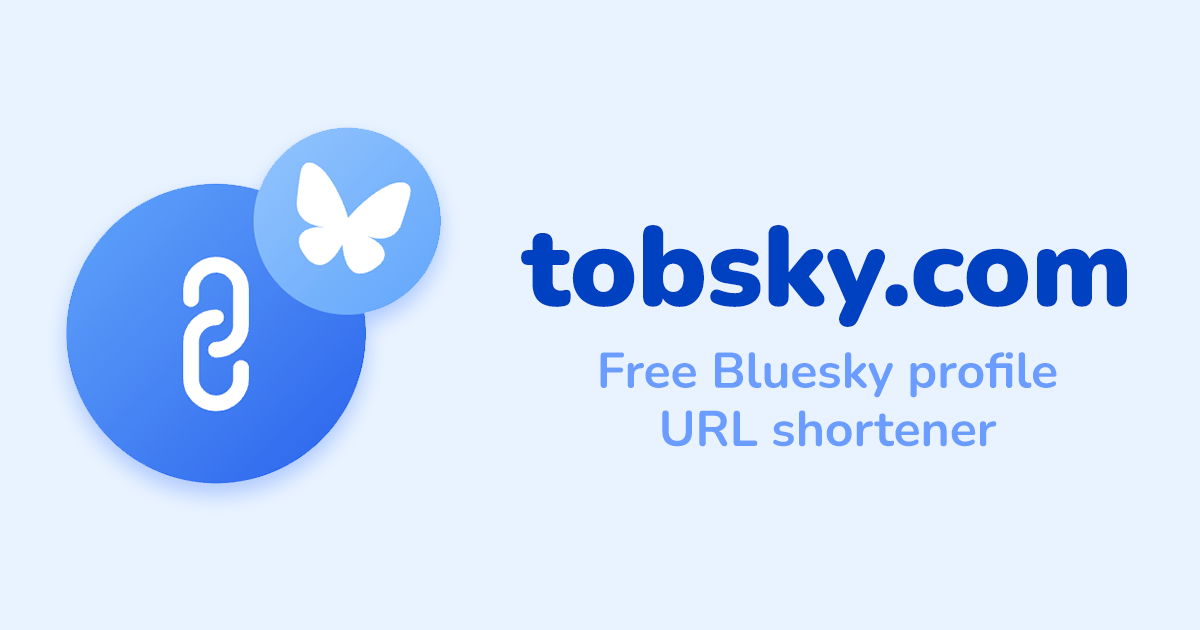 toBsky - Free Bluesky URL Shortener & Analytics