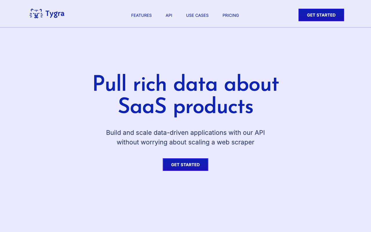 Tygra :: Pull rich data about SaaS products