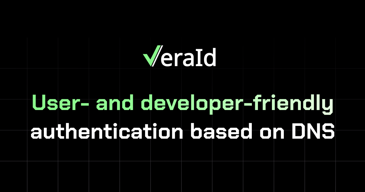 User- and developer-friendly authentication based on DNS