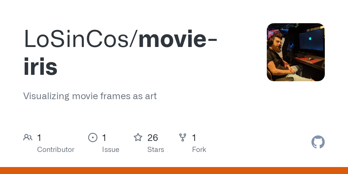 Visualizing movie frames as art